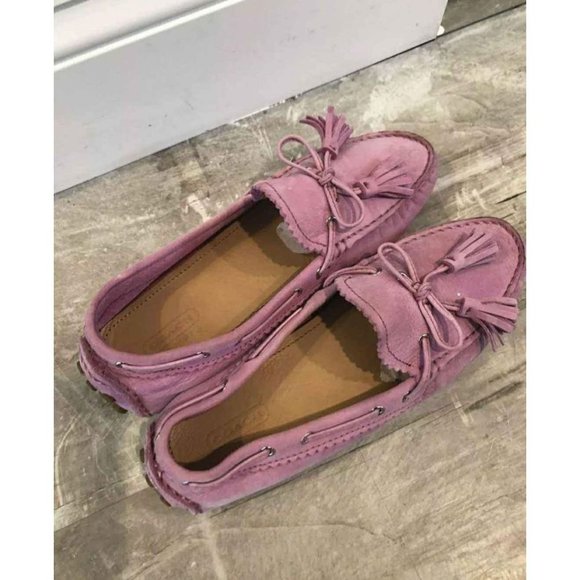 COACH Designer Nadia Pink Moccasins Flats Size 7.5 - Picture 1 of 7
